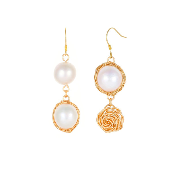 ROSE GOLD  ASYMMETRICAL Earrings